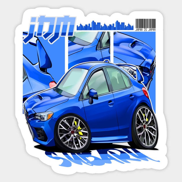 Subie Subaru Sticker by Aiqkids Design